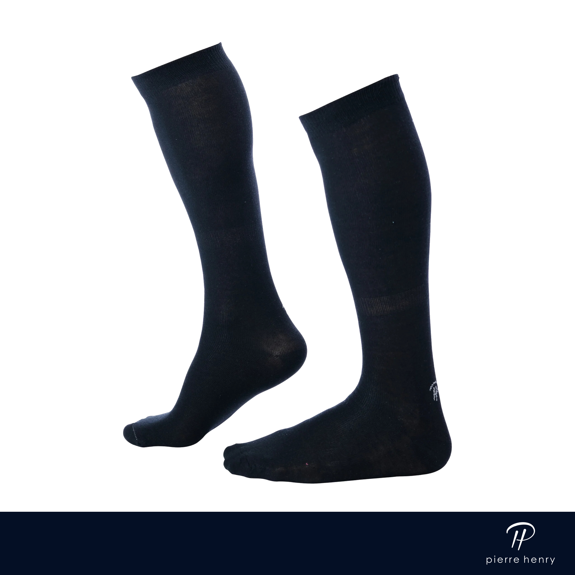 solid black over the calf dress socks