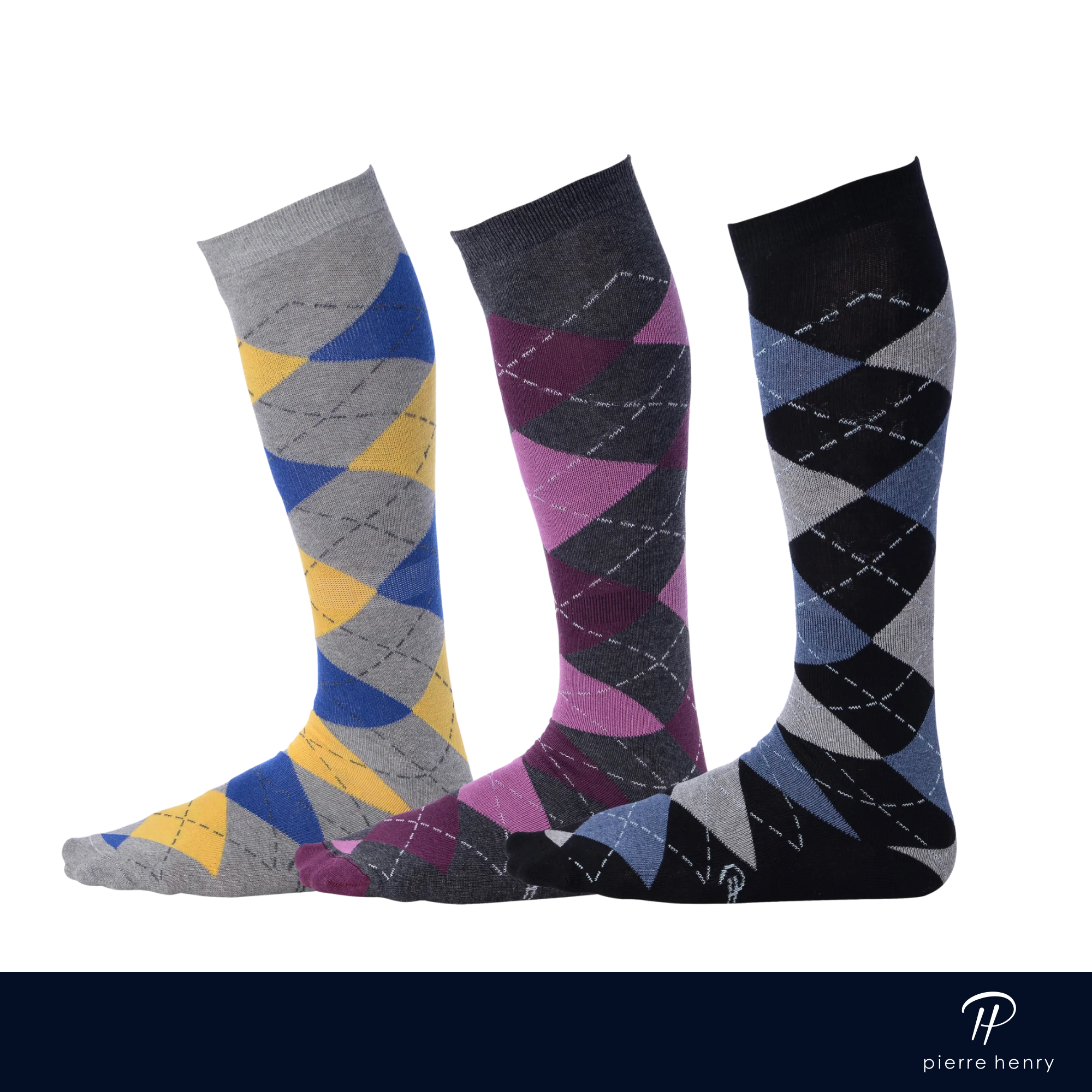 light grey argyle socks with colored diamonds, grey argyle dress socks with colored diamonds, black argyle dress socks with colored diamonds