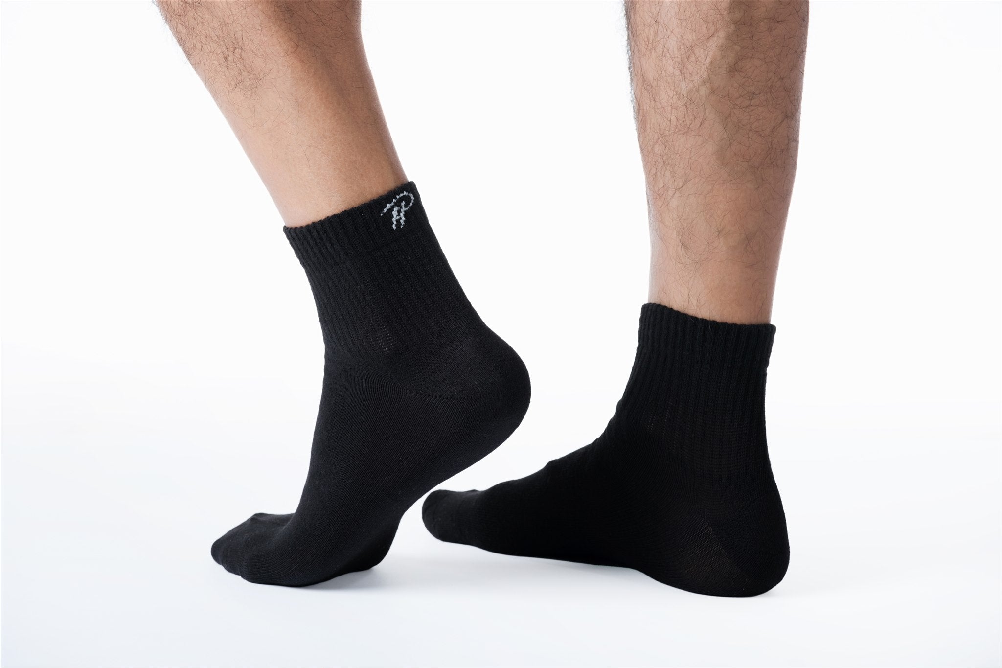 black sports socks