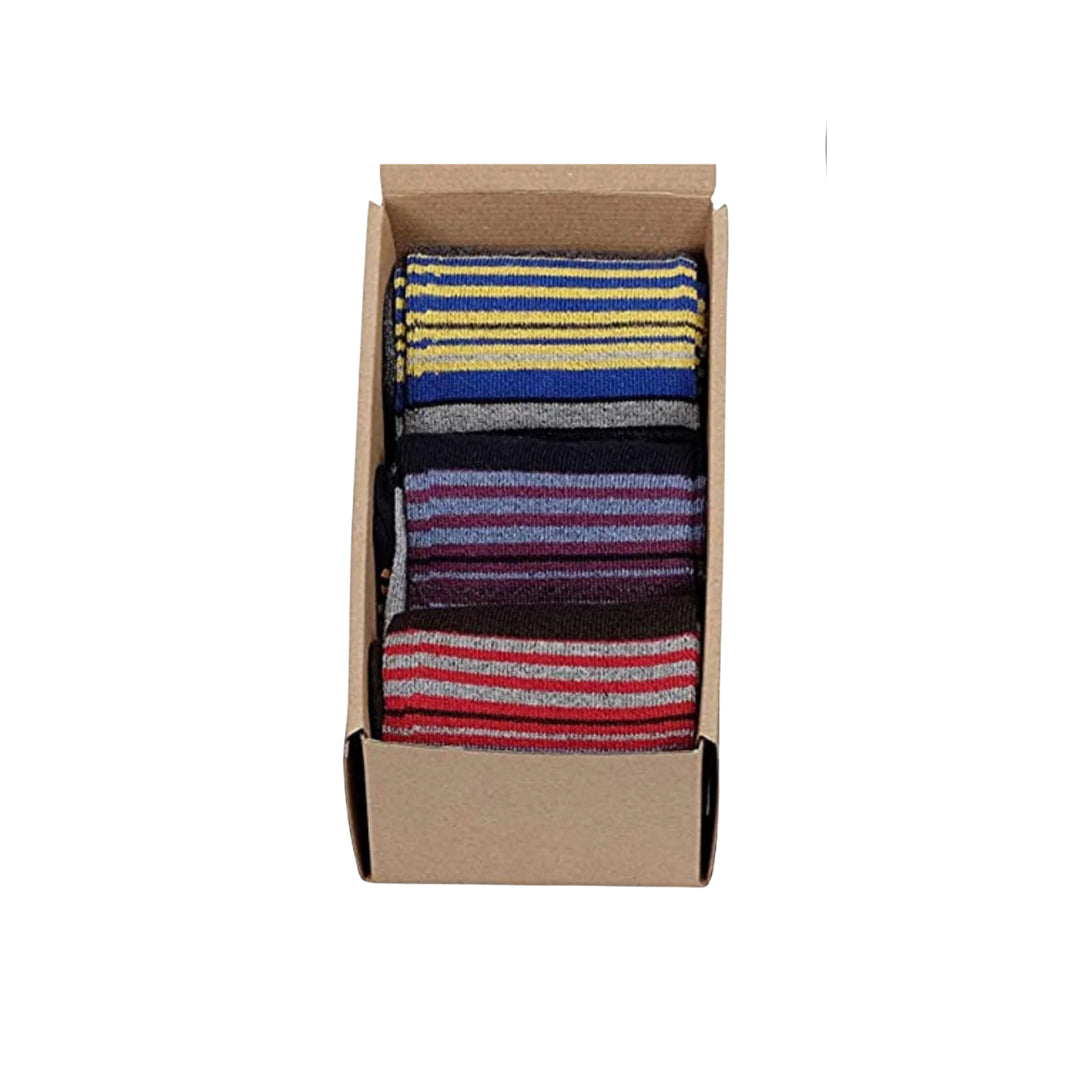 Stripes Heaven (3 pairs) | Cotton Over the Calf Dress Socks