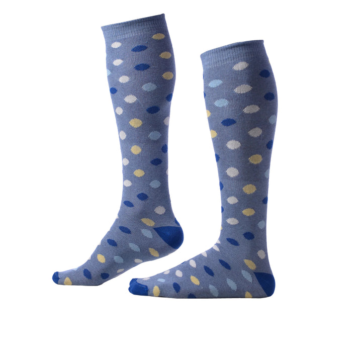 Polka (3 pairs) | Cotton Over the Calf Dress Socks