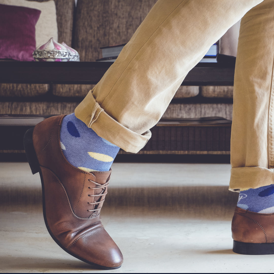 Polka (3 pairs) | Cotton Over the Calf Dress Socks