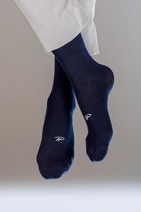 Pierre Henry Basics (3 Pairs) Solid Color - Over the Calf Dress Socks
