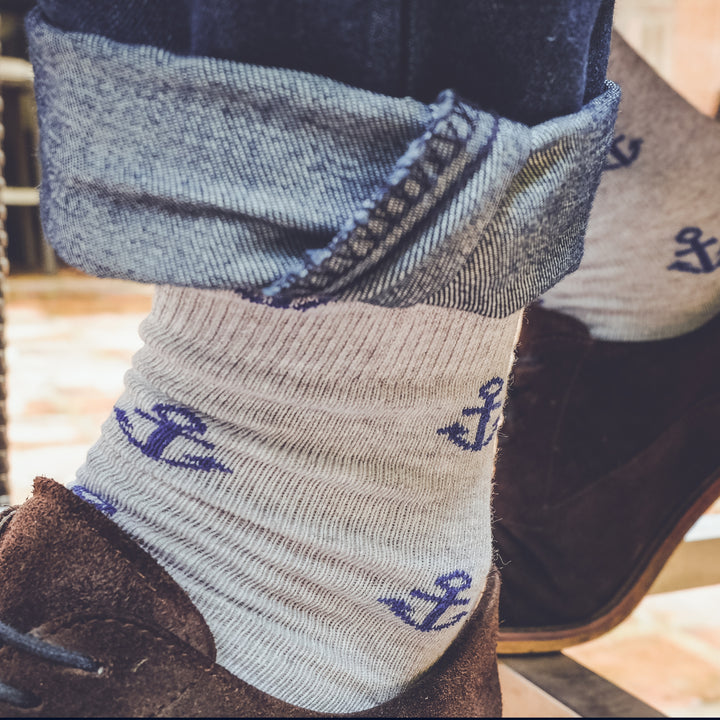Captain's (3 pairs) | Cotton Over the Calf Dress Socks