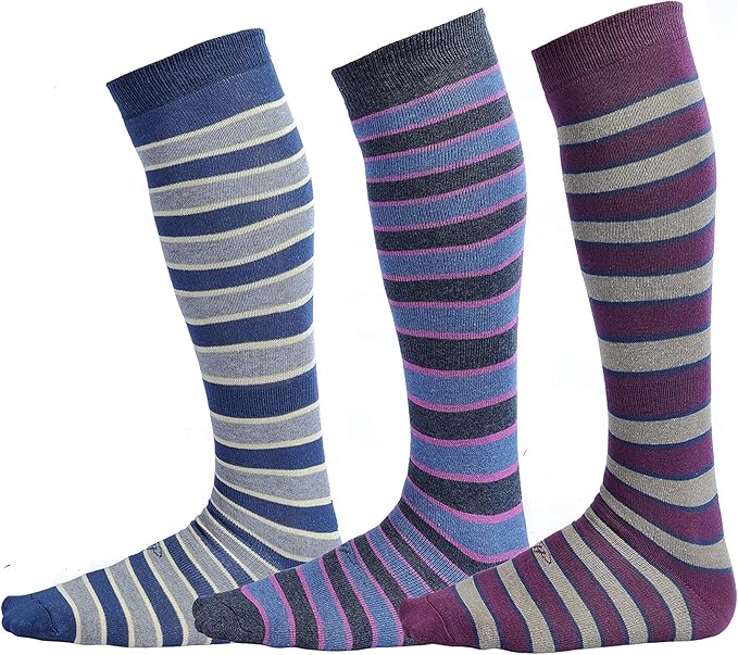 Fine Lines (3 Pairs) - Over the Calf