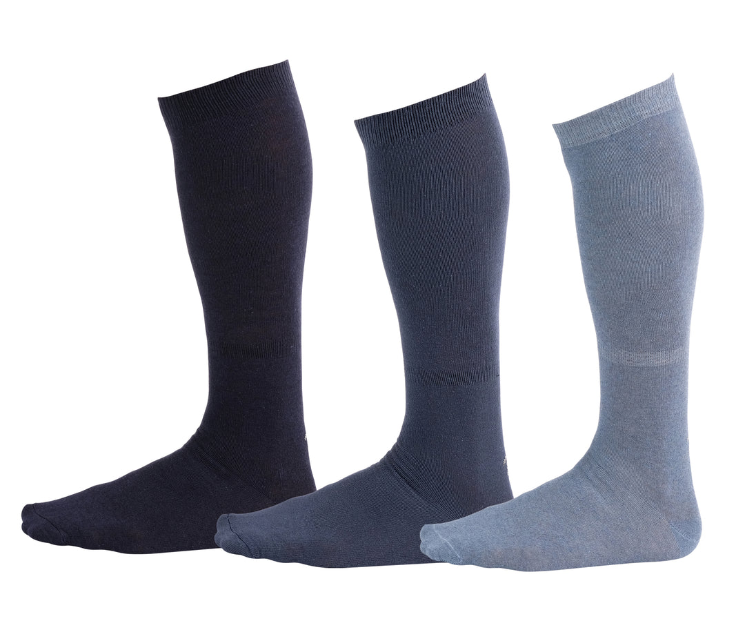 Gradient Blue (3 pairs) | Pierre Henry Over the Calf Dress Socks
