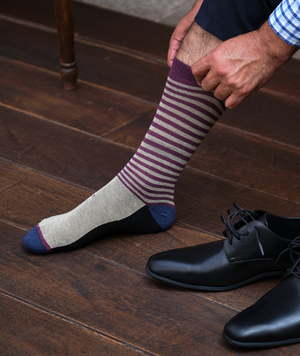 Stacked (9 pairs)  Cotton Over the Calf Dress Socks – Pierre