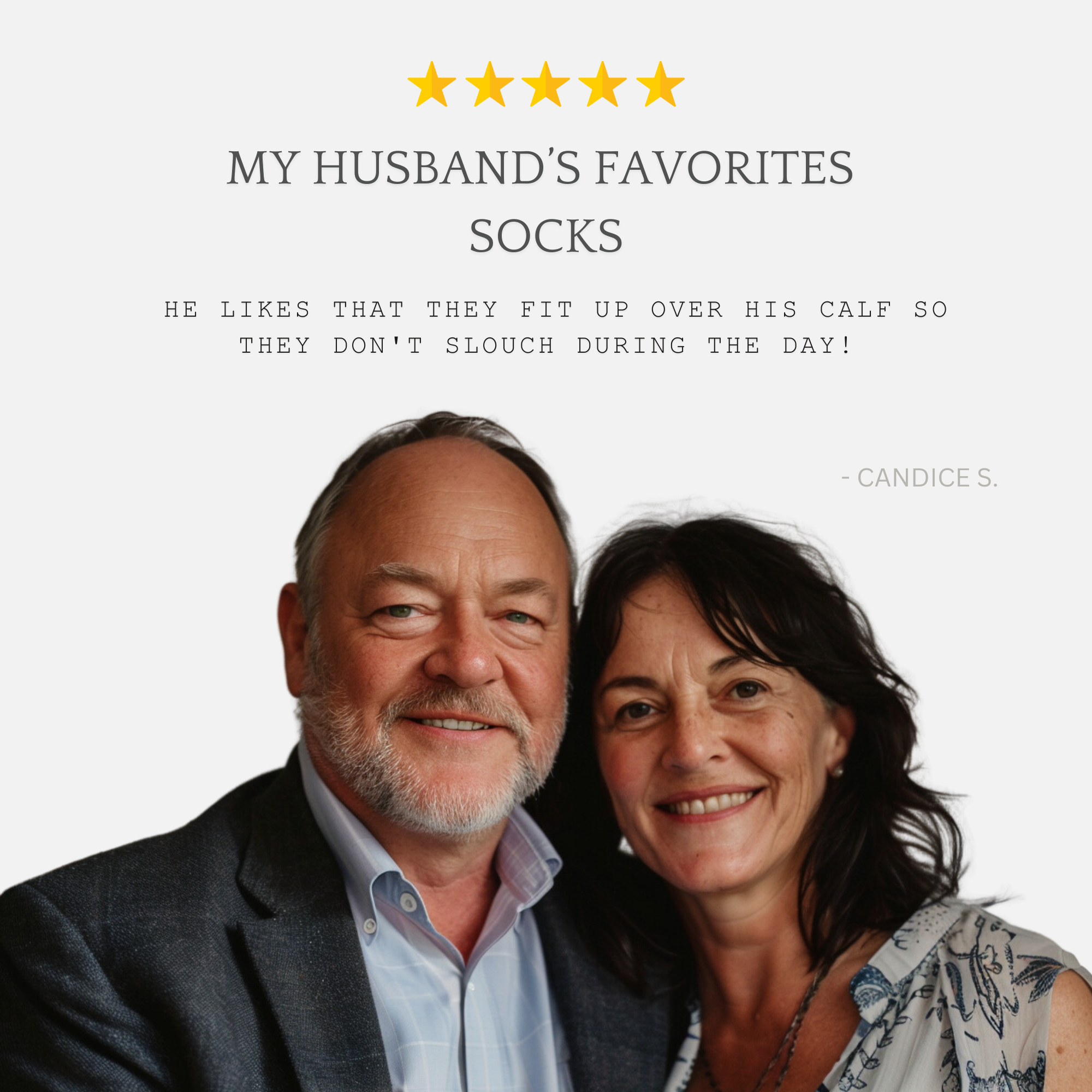 review husband's favorite fit over calf no slouch