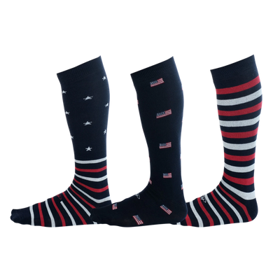 American Pack (3 pairs) | Cotton Over the Calf Dress Socks
