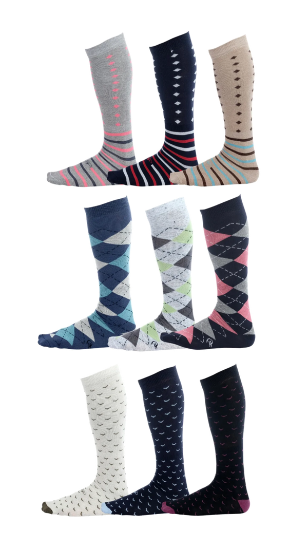 The Startup Runway Collection - argyle over the calf dress socks
